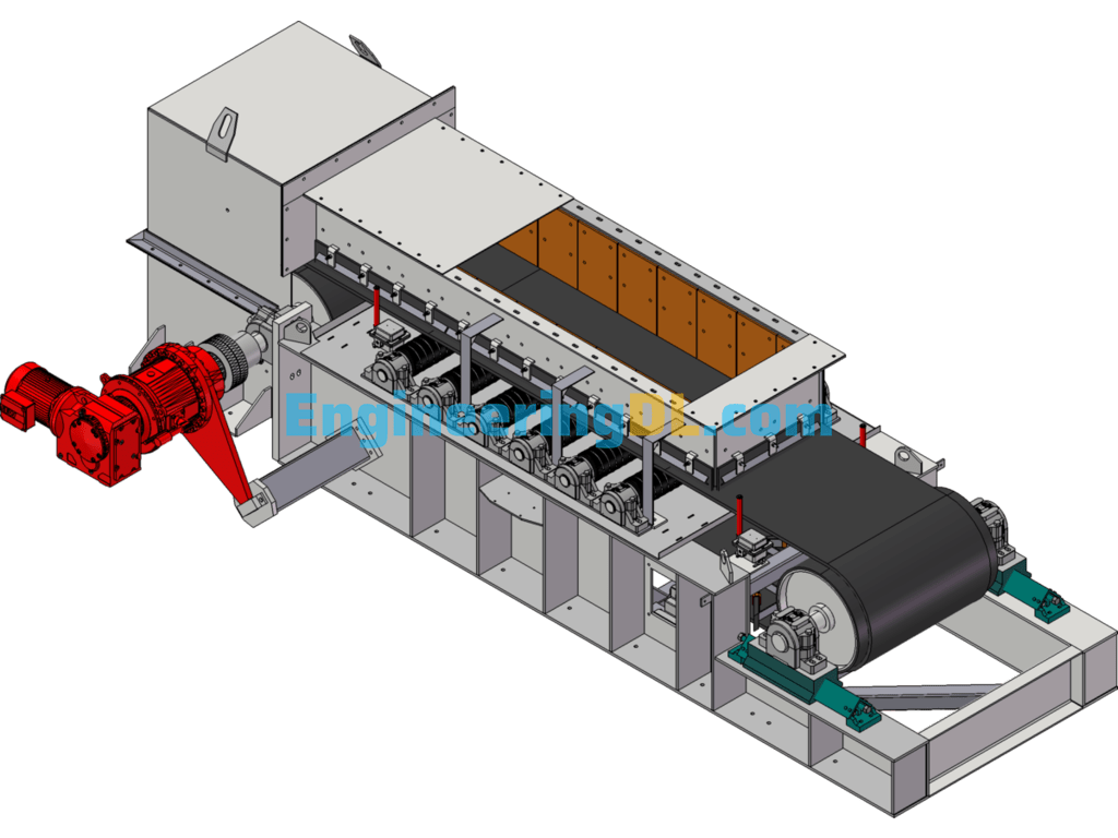 Detailed Model Of Ore Feeder SolidWorks, 3D Exported Free Download