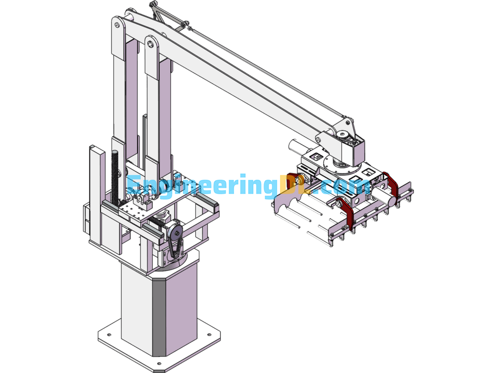 Palletizing Robot Manipulator SolidWorks, 3D Exported Free Download