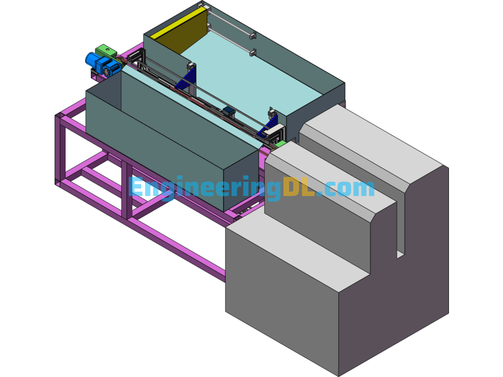 Grinding Automatic Loading And Unloading Mechanism Equipment SolidWorks Free Download