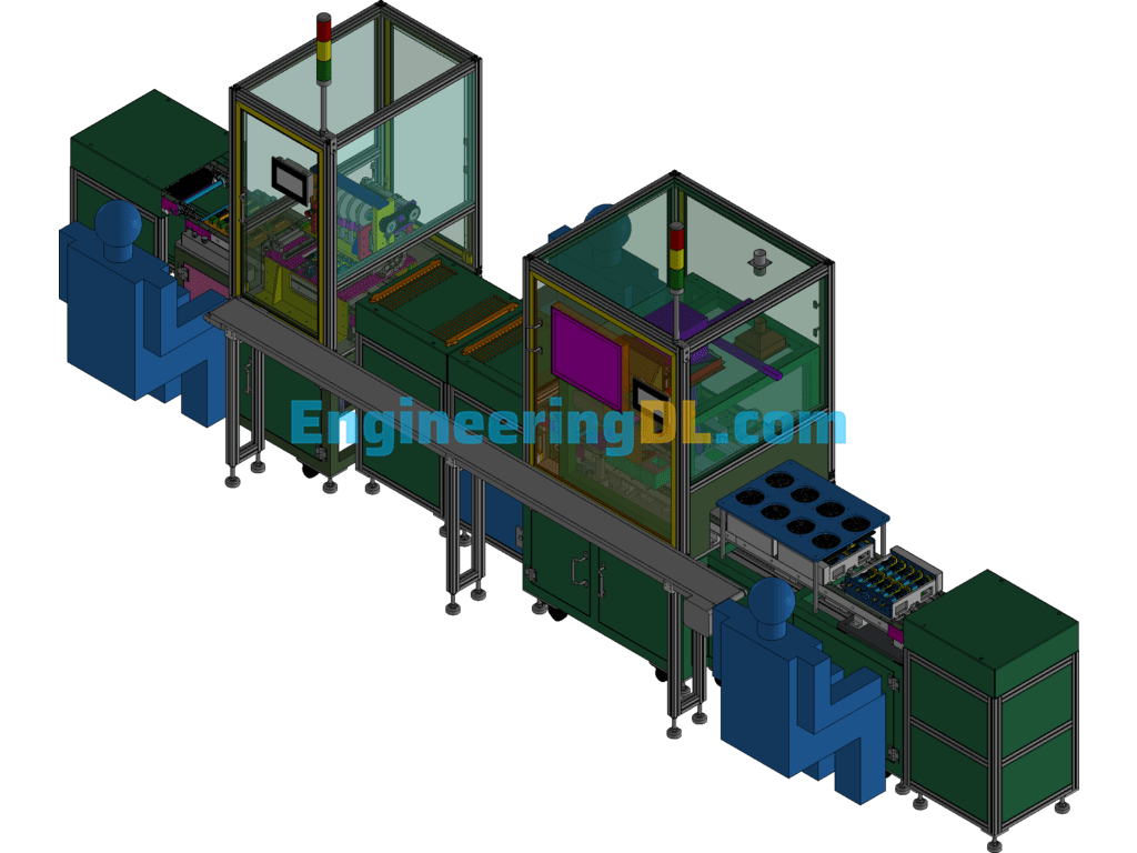 Silicon Steel Sheet Automatic Press-Fit Fusion Welding Machine 3D Exported Free Download