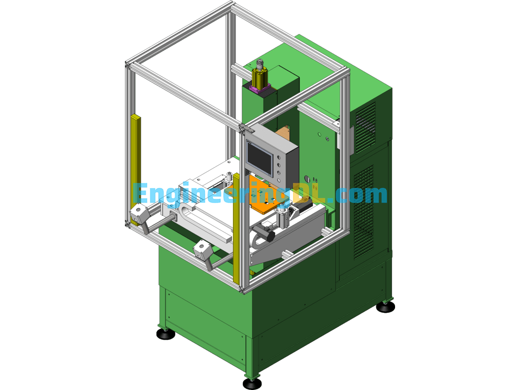Carbon Brush Welding Special Machine SolidWorks Free Download