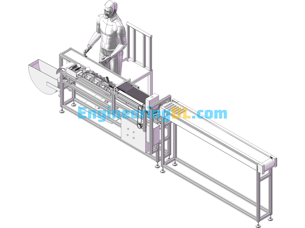 Carbon Pen Sorting Machine SolidWorks Free Download