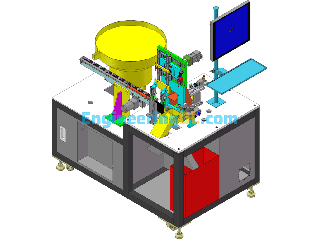 Magnetic Testing Machine SolidWorks Free Download
