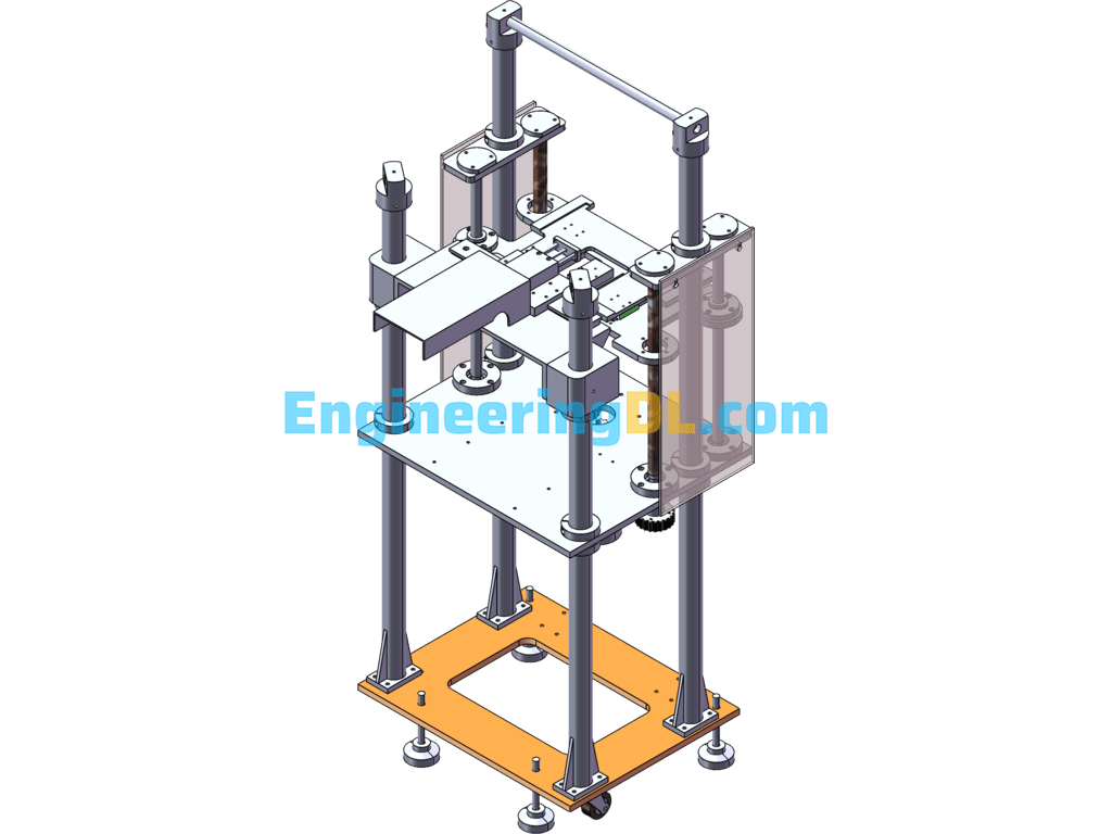 Magnetic Skeleton Automatic Loading Device SolidWorks Free Download