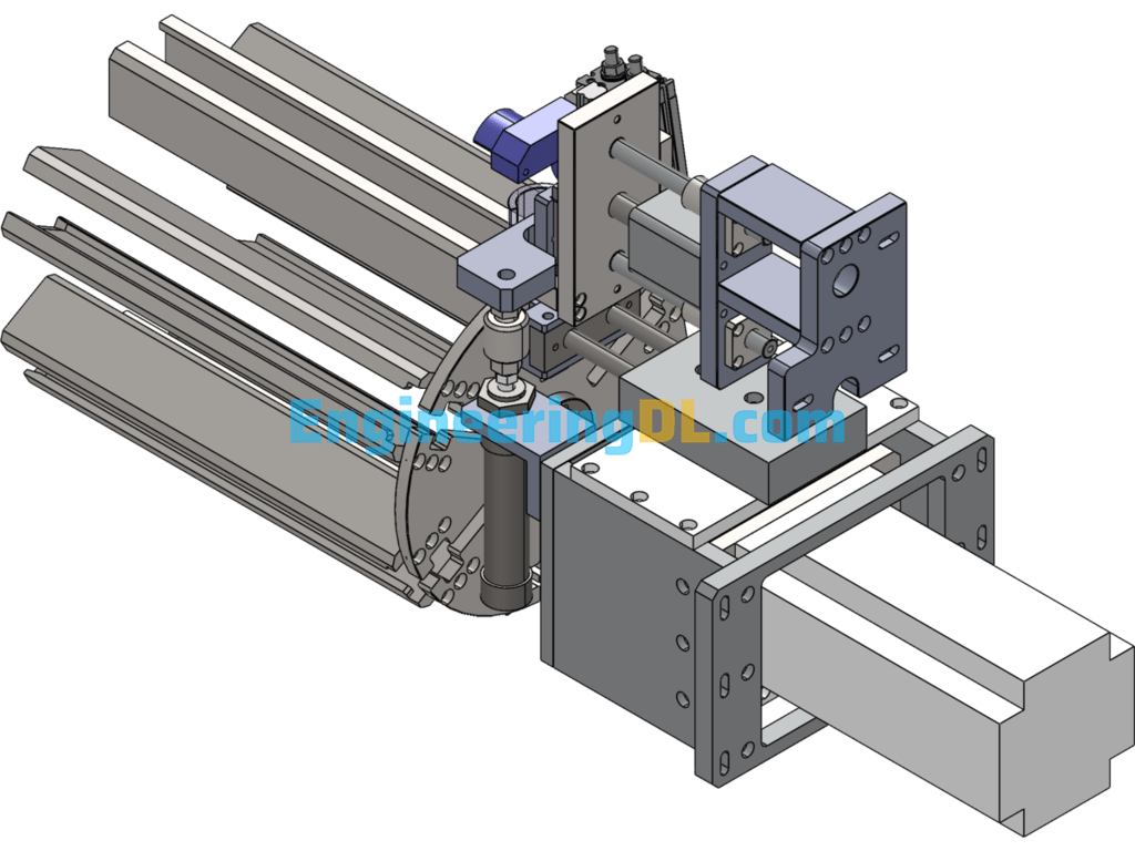 Magnetic Tile Automatic Loading And Dividing Machine SolidWorks, 3D Exported Free Download