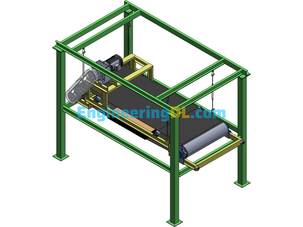 Magnetic Separator, Magnetic Sorting Machine SolidWorks Free Download