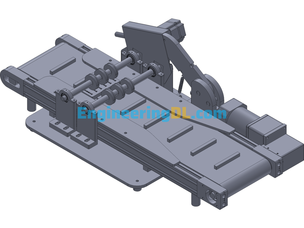 Magnet Assembly Glue Wiping Equipment (CreoProE), 3D Exported Free Download