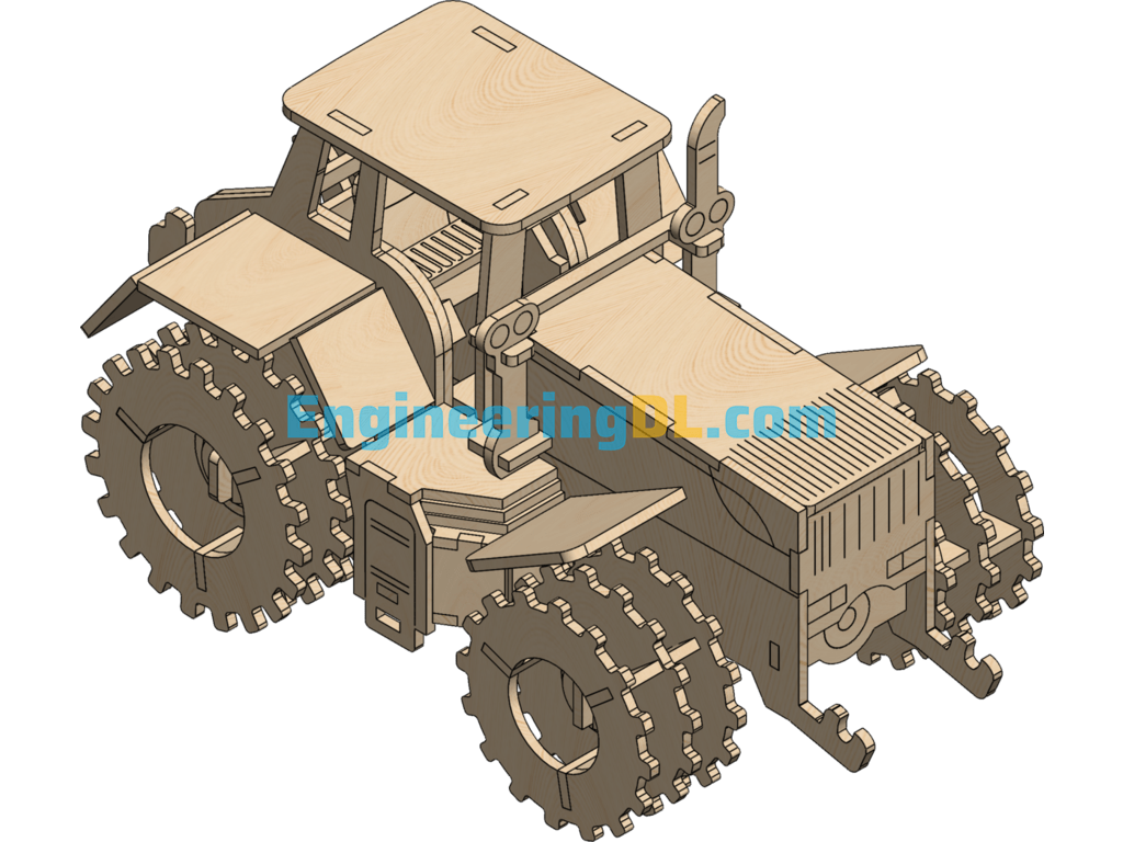 Block Tractor SolidWorks Free Download