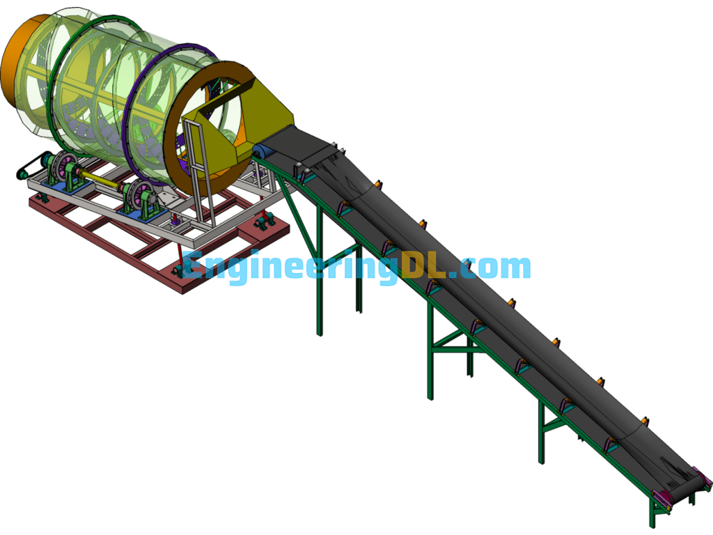 Straw Roller Screen SolidWorks Free Download