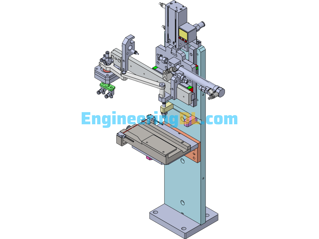 Shift Linkage Mechanism SolidWorks, 3D Exported Free Download