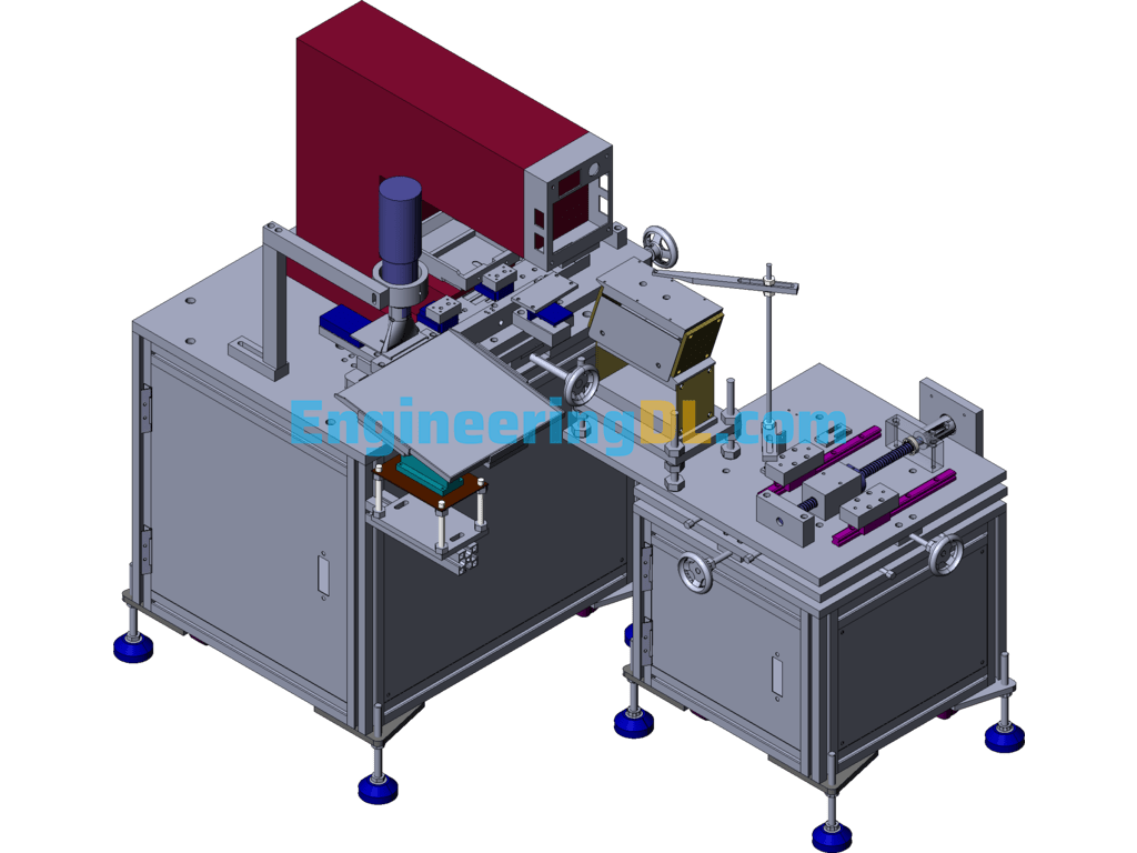 Mobile Printing Machine SolidWorks, AutoCAD Free Download