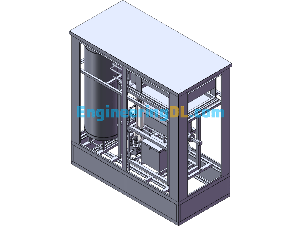 Mobile Toilet Biochemical Treatment Device SolidWorks, 3D Exported Free Download