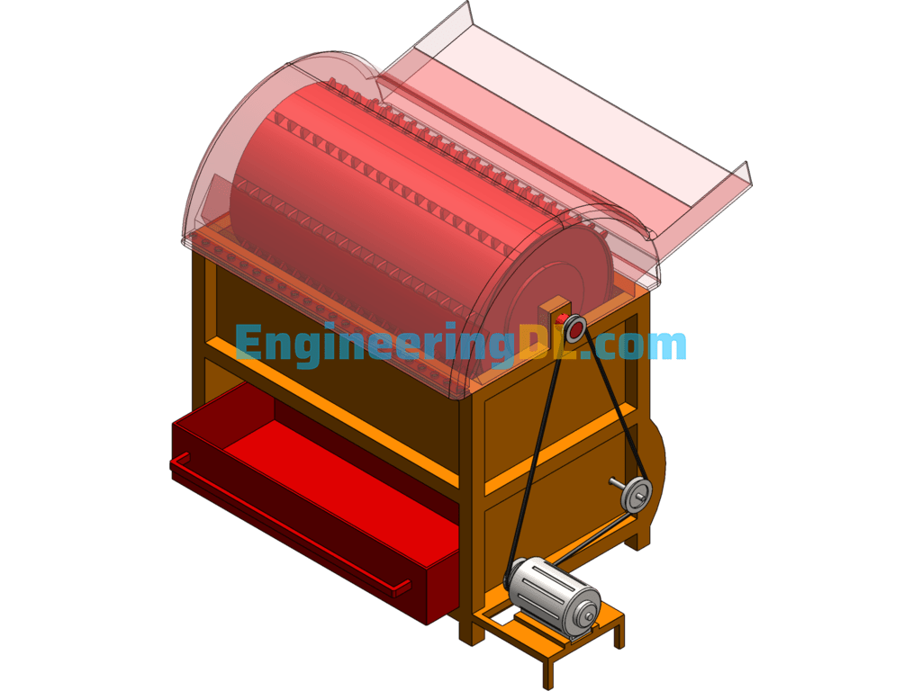 Rice Thresher (SolidWorks, UGNX) Free Download