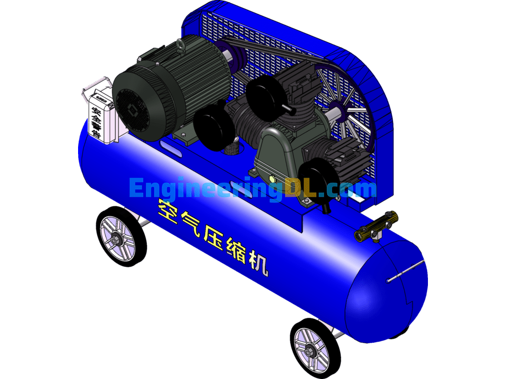 Air Compressor SolidWorks Free Download