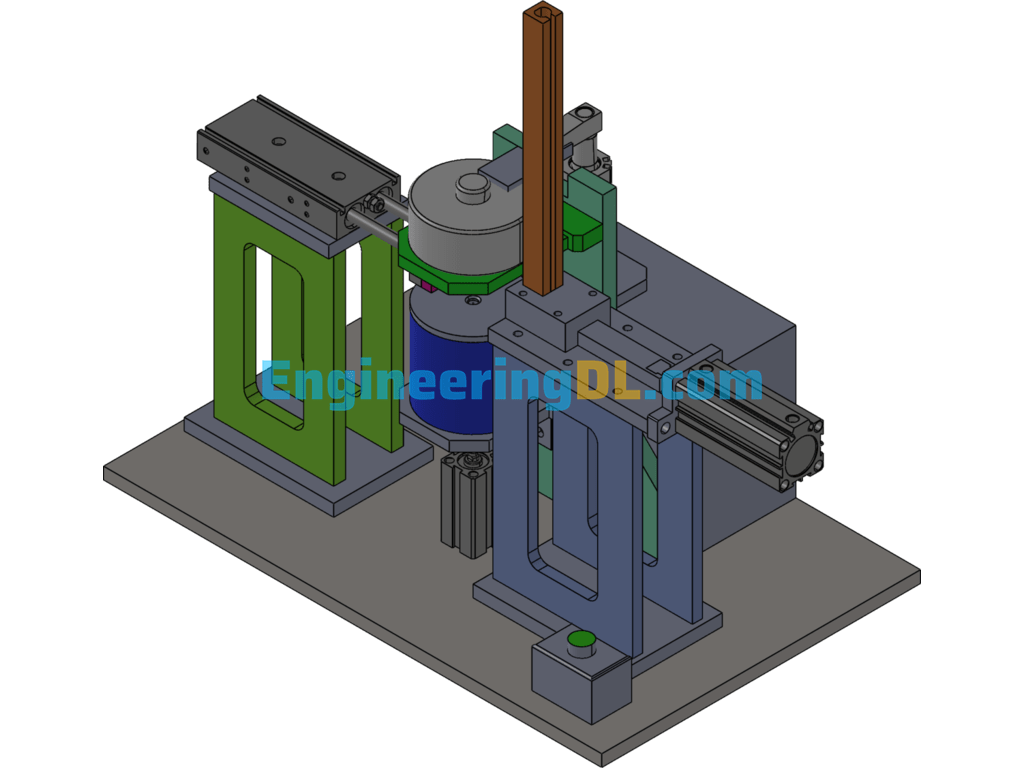 Air Conditioner Motor Greasing Machine SolidWorks, 3D Exported Free Download