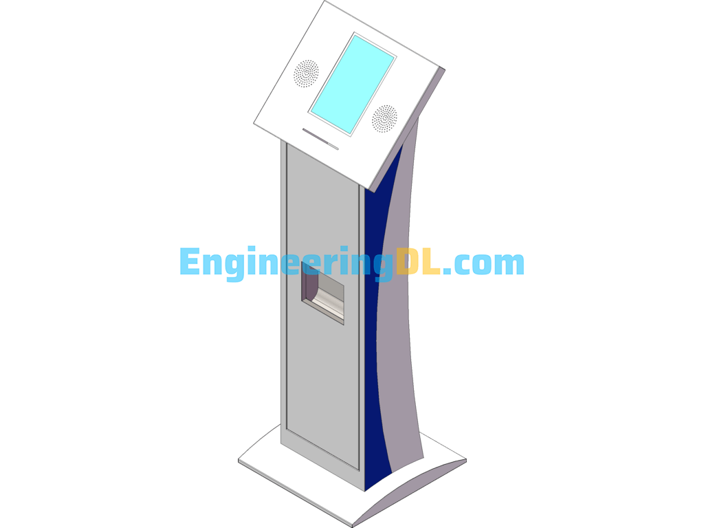 Vertical Lottery Machine SolidWorks, 3D Exported Free Download