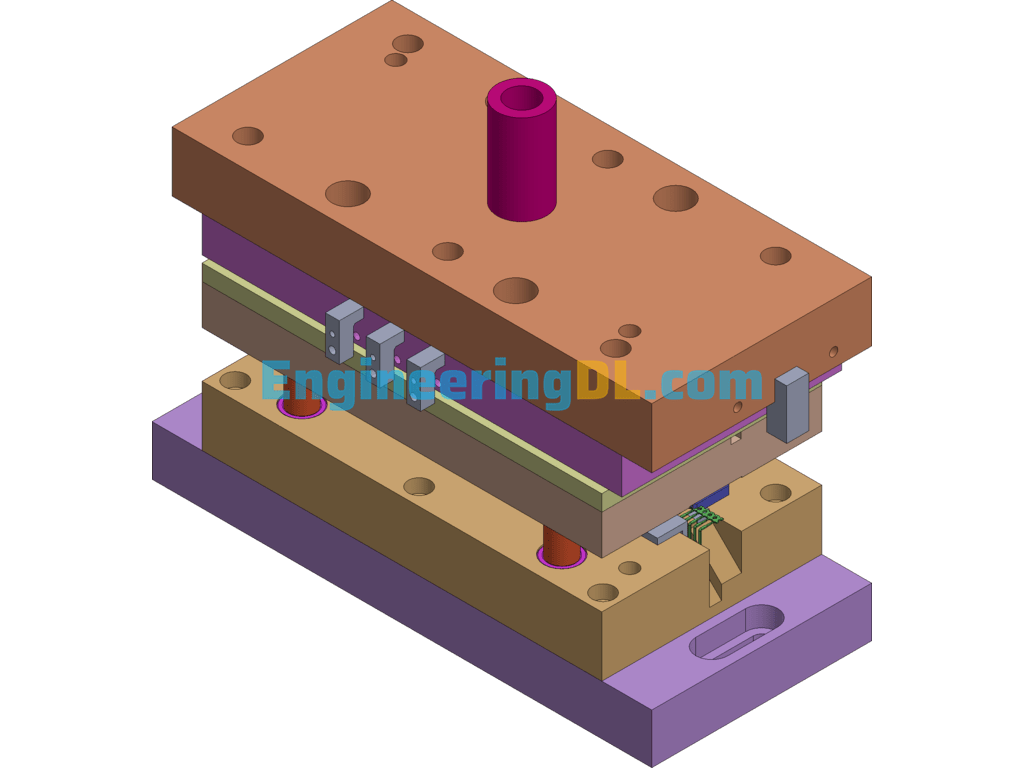 Terminal Forming And Cutting Secondary Die SolidWorks Free Download