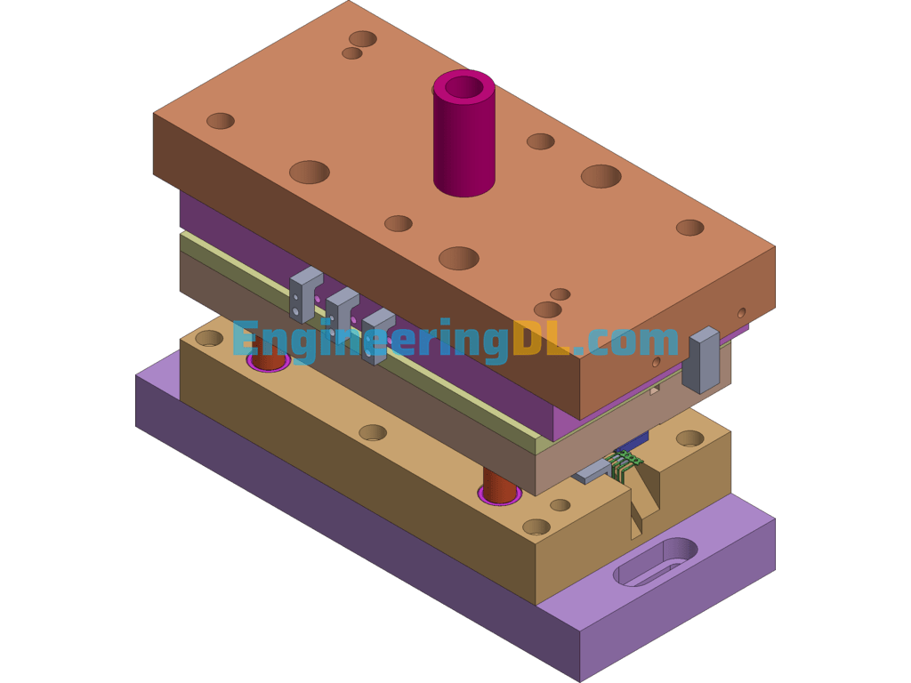 Terminal Forming And Cutting Secondary Die SolidWorks EngineeringDL Terminal Forming And Cutting Secondary Die SolidWorks EngineeringDL