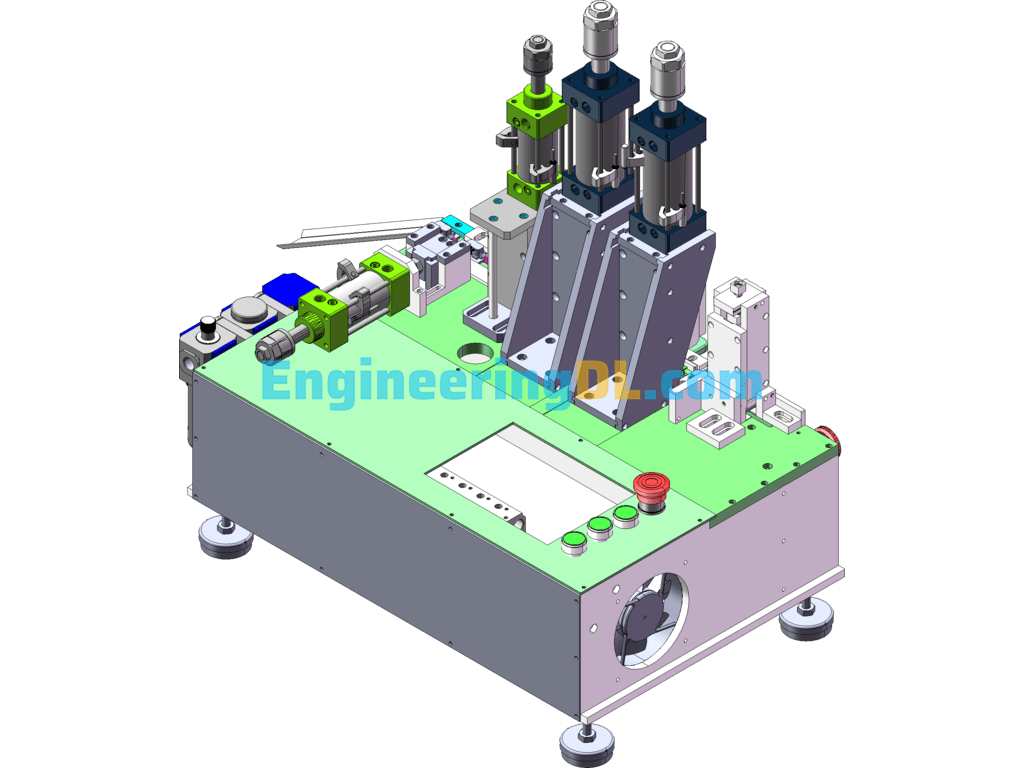 Terminal Shaping Machine Bending Machine 3D Digital Model Drawings SolidWorks, 3D Exported Free Download