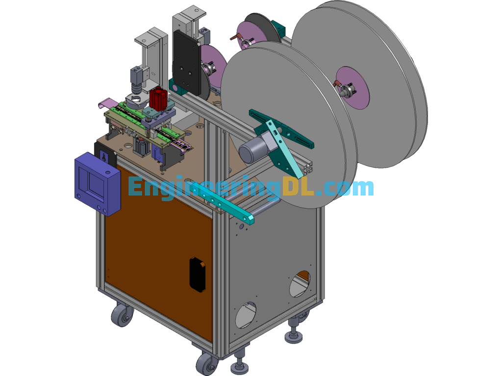 Terminal Inspection And Cutting Automatic Machine SolidWorks Free Download