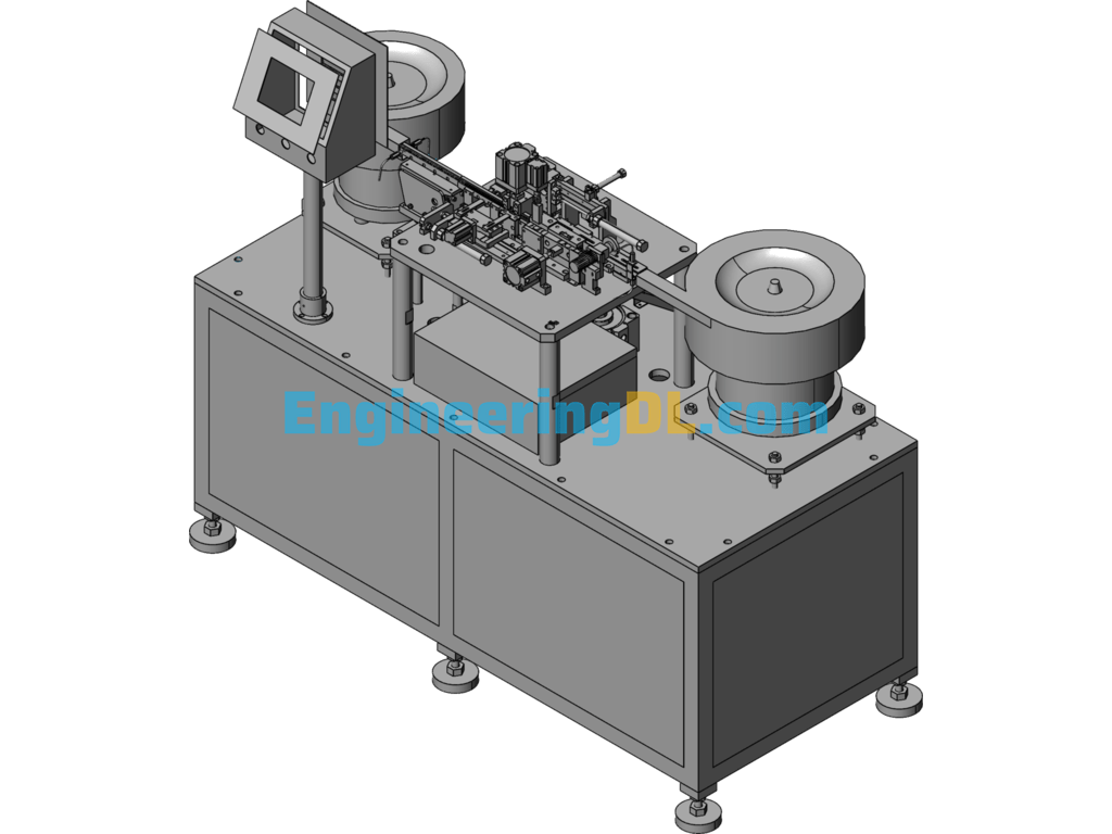 Terminal Riveting And Crimping Machine SolidWorks, 3D Exported Free Download