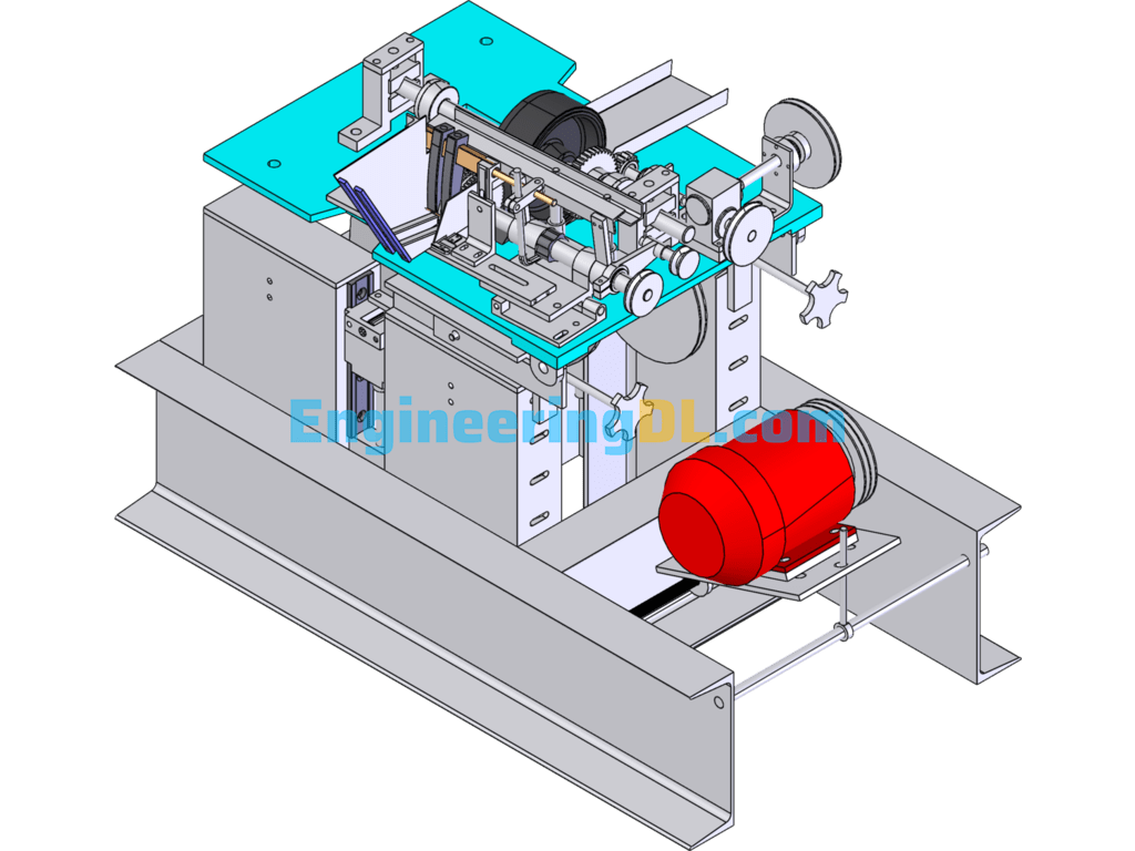 Face Grinding Machine SolidWorks, 3D Exported Free Download