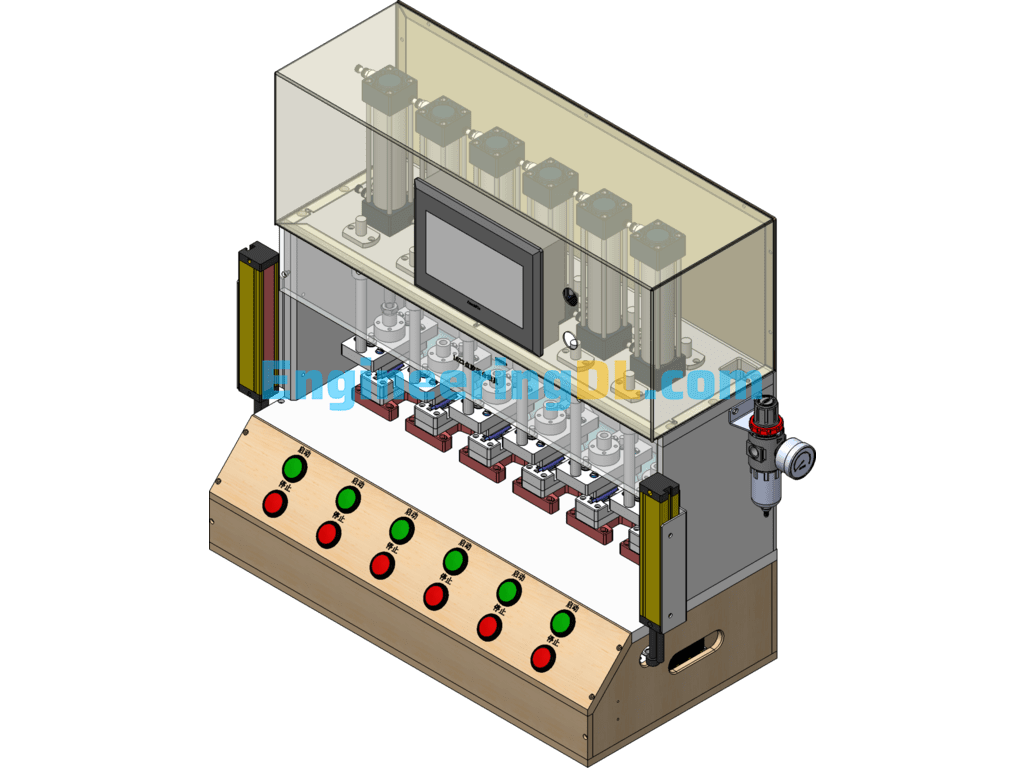 Pen Hanging Dispensing And Pressing Assembly Machine SolidWorks, AutoCAD, 3D Exported Free Download