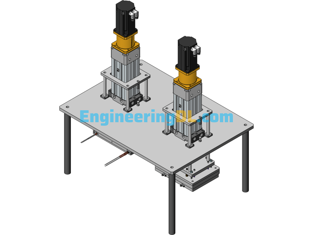 Notebook Hot Pressing Equipment SolidWorks Free Download