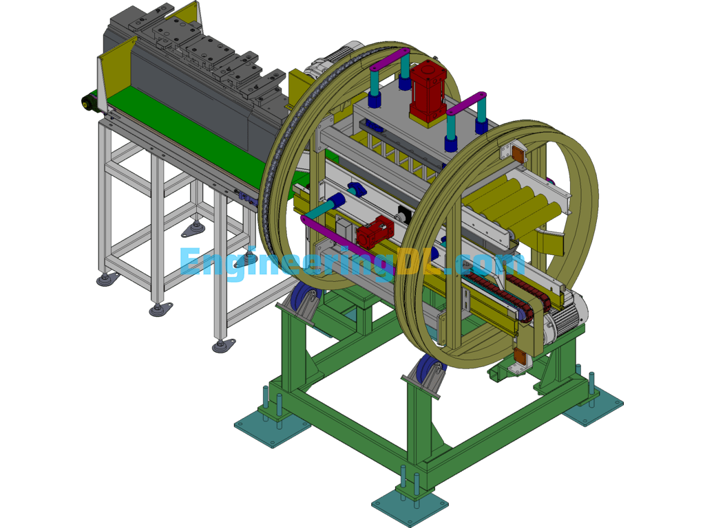 Cage Turner SolidWorks, 3D Exported Free Download