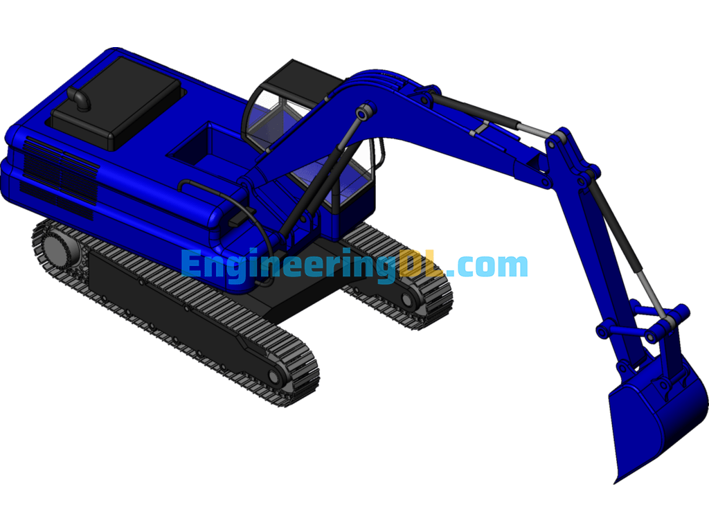 Simple Excavator SolidWorks Free Download