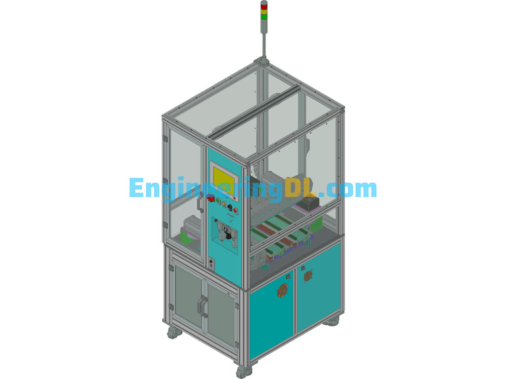 Automatic Gluing Equipment Design For Pipe Fittings 3D Exported Free Download