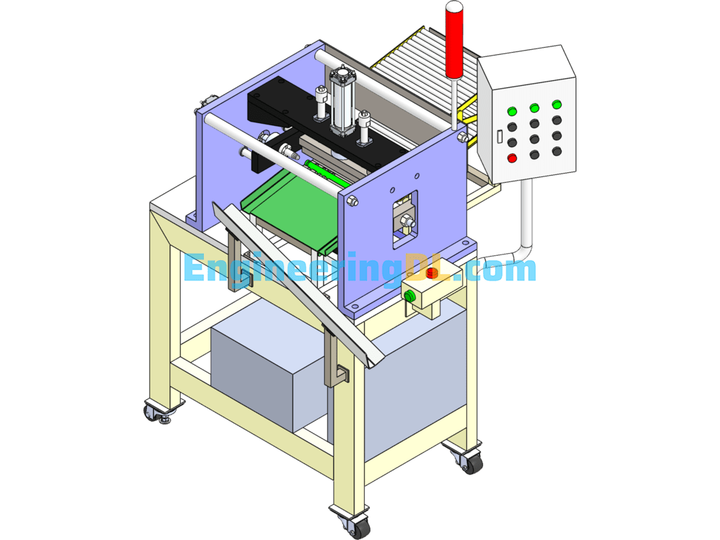 Pipe Mouth Enlarging Machine (Flaring Machine) SolidWorks Free Download