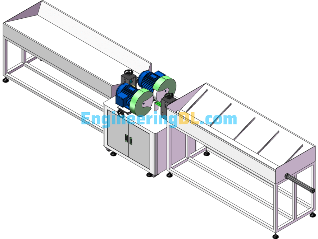 Automatic Polishing Machine For Pipes (Steel Pipes) SolidWorks Free Download