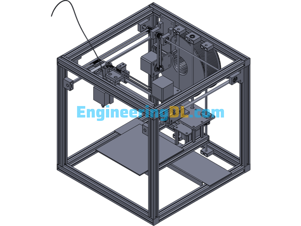 MISMI 3D Printer (Non-Standard Design) SolidWorks, 3D Exported Free Download