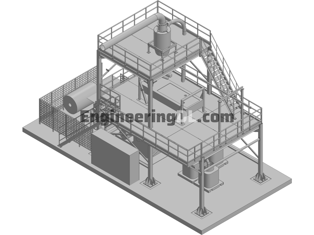 Particle Dispensing And Packaging System 3D Exported Free Download