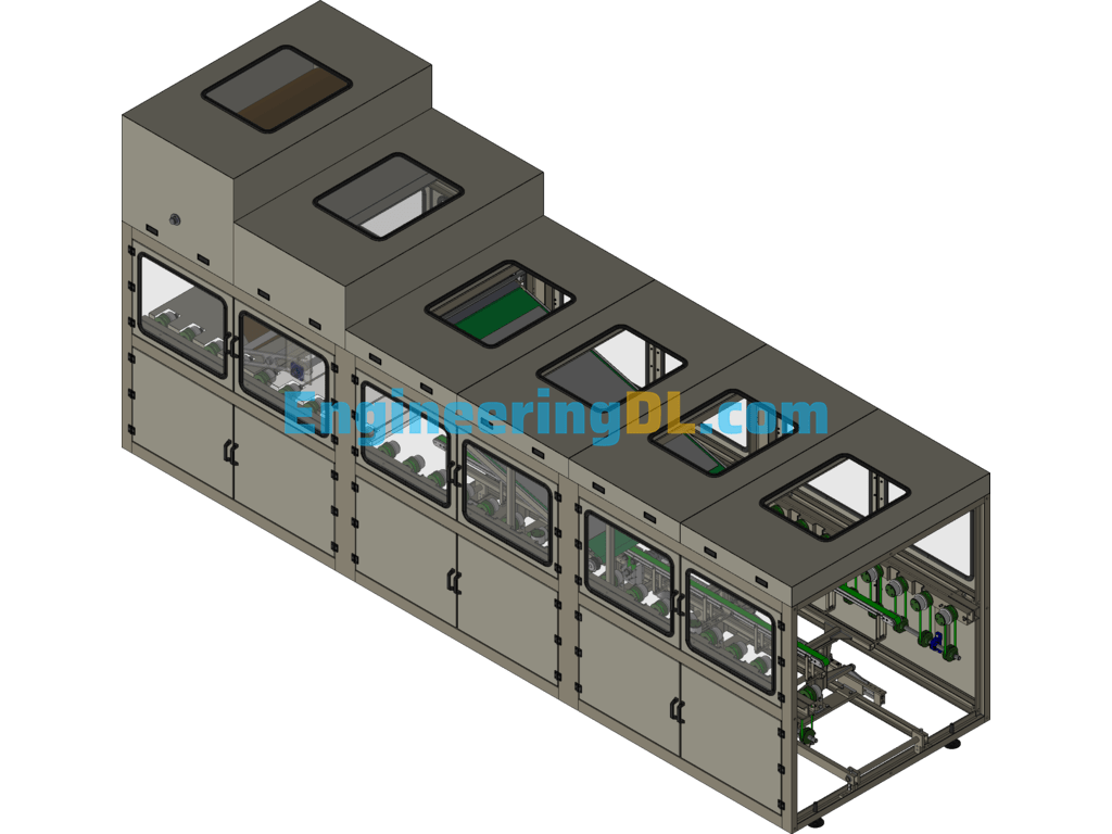3D Digital Model Of Gluing Machine 3D Exported Free Download