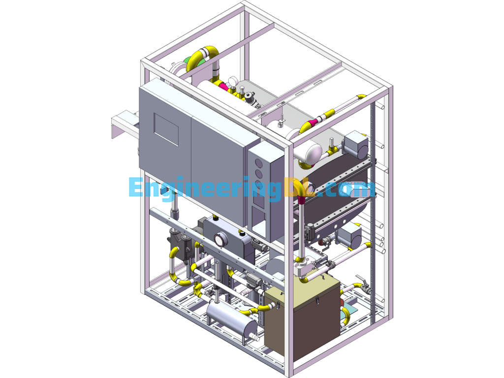Manure (Sewage) Biochemical Treatment Plant Evaporator 3D Model (SolidWorks Design, Sldprt-Sldasm File Provided) SolidWorks Free Download