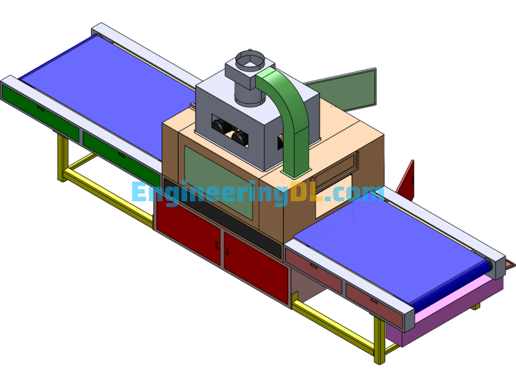 UV Curing Machine Equipment (SolidWorks, UG(NX), CreoProE), 3D Exported Free Download