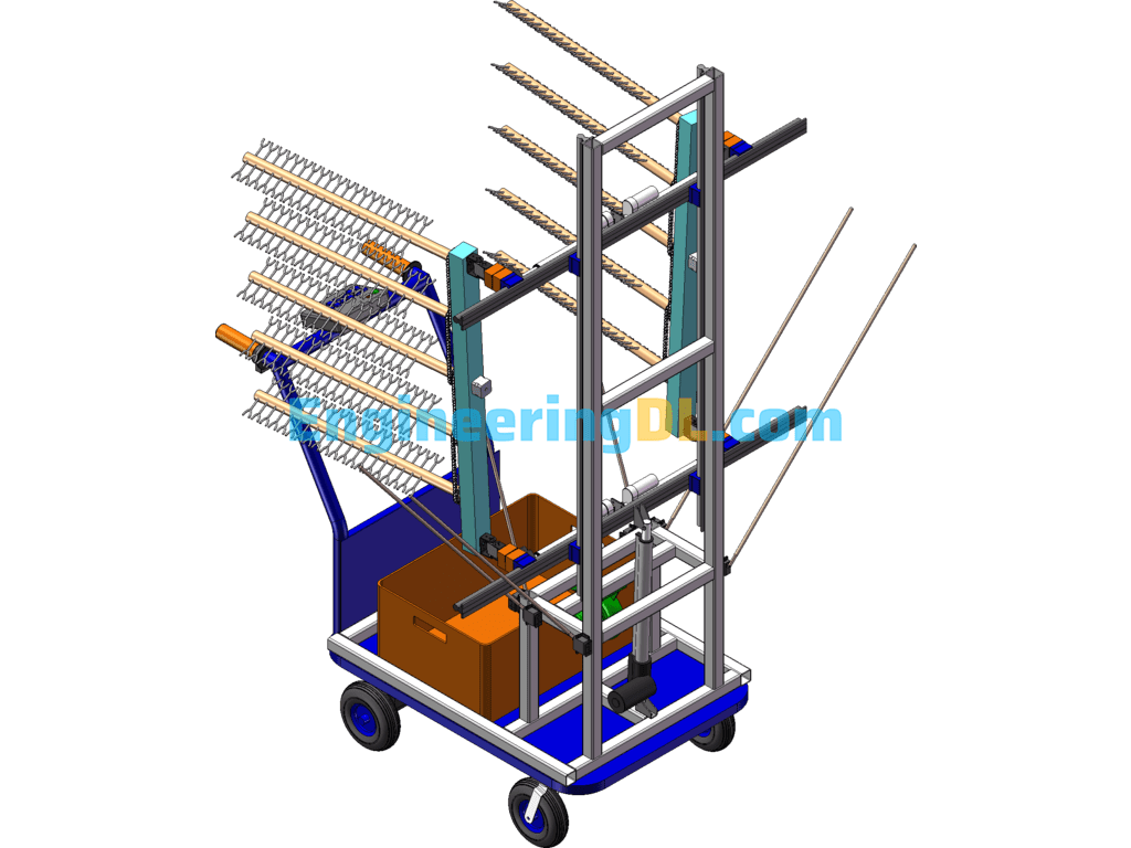 Jujube Thinning Machine SolidWorks, AutoCAD, 3D Exported Free Download