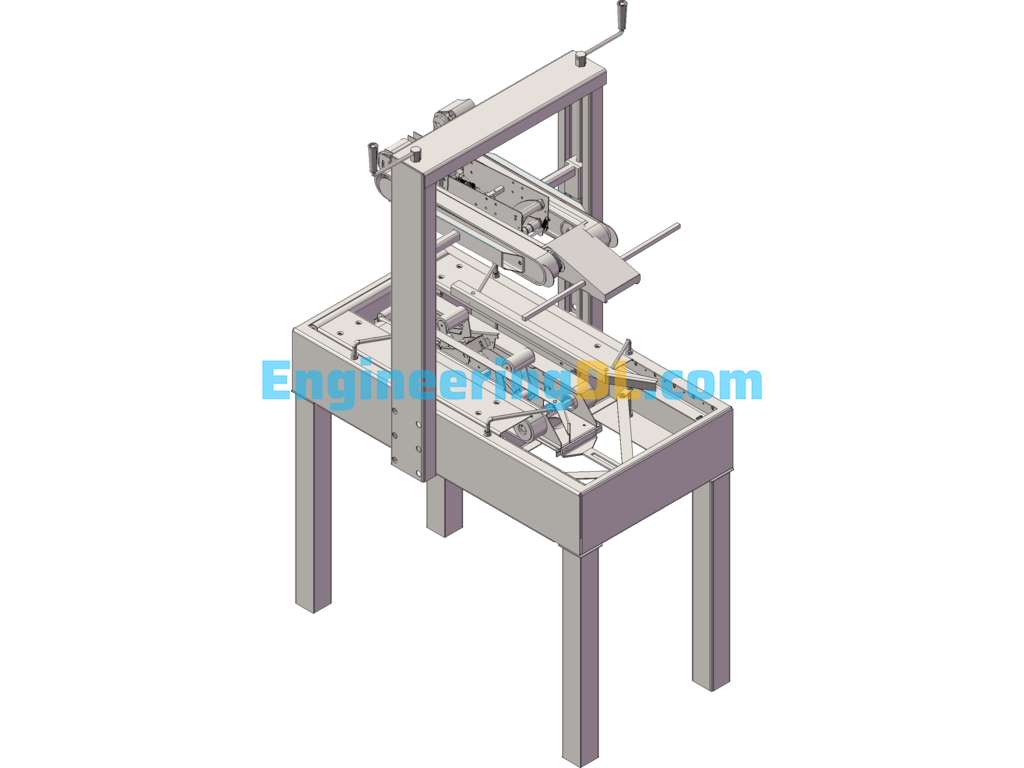 Carton Sealing Machine 3D Exported Free Download