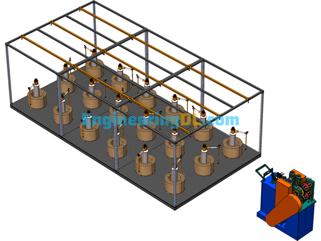 Textile Machinery Model SolidWorks Free Download