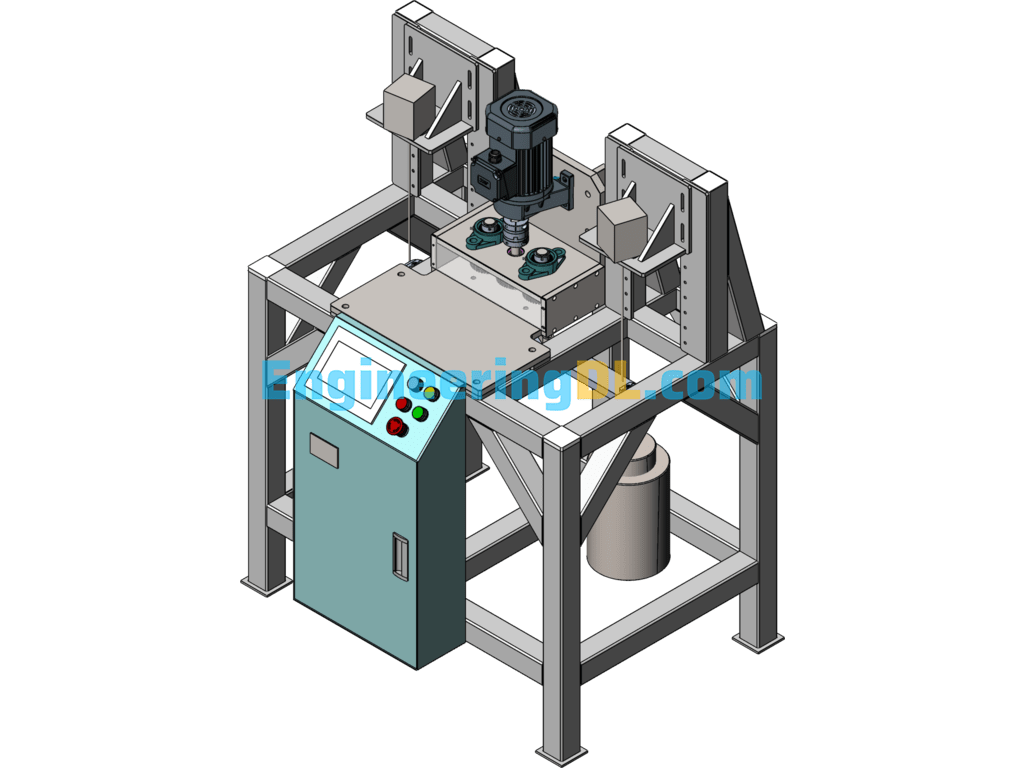 Wire Traction Testing Machine (With DFM, BOM) SolidWorks, 3D Exported Free Download