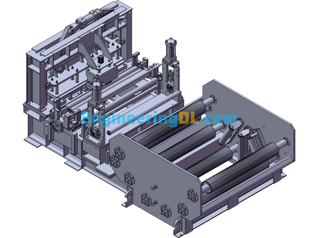 Coil Rolling Machine SolidWorks, 3D Exported Free Download