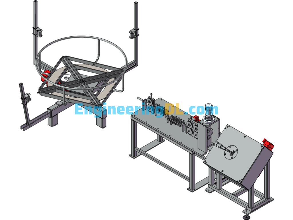 Wire Bending And Straightening Machine SolidWorks Free Download