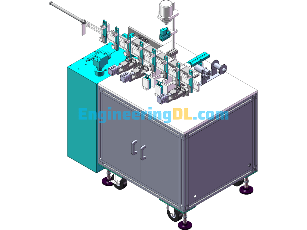 Wire Laser Welding And Cutting Machine (With Detailed DFM) SolidWorks, 3D Exported Free Download