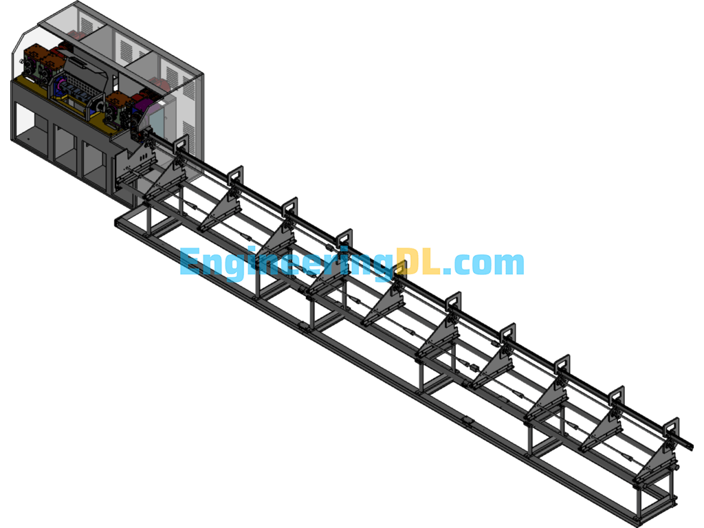 Wire Straightening Machine Design Model SolidWorks Free Download