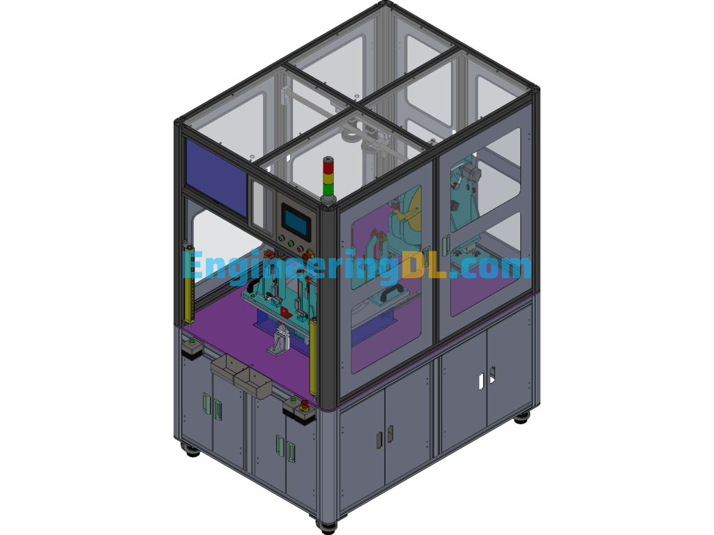 Wire Automatic Tape Winding Equipment SolidWorks, 3D Exported Free Download