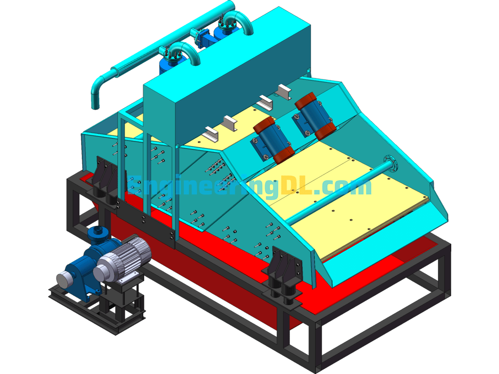 Fine Sand Recovery And Dewatering Integrated Machine SolidWorks, AutoCAD Free Download
