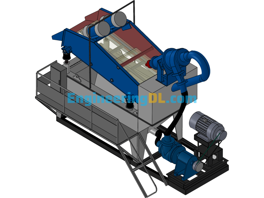 Fine Sand Recovery Machine SolidWorks Free Download
