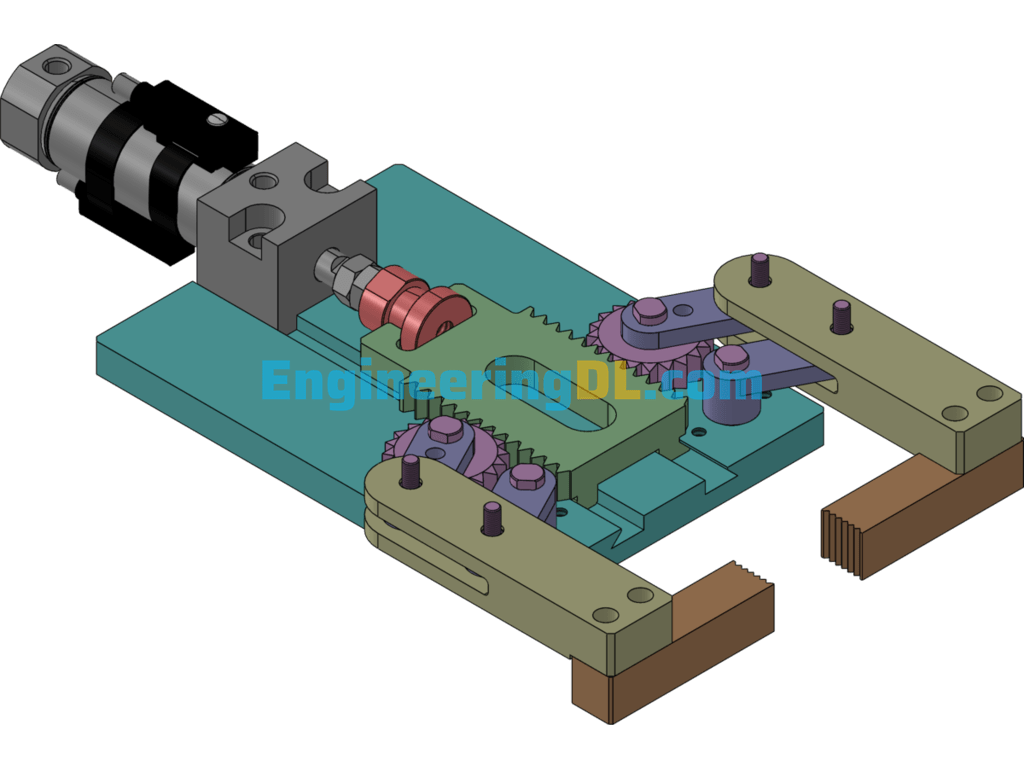 Classic Clamping Mechanism SolidWorks Free Download